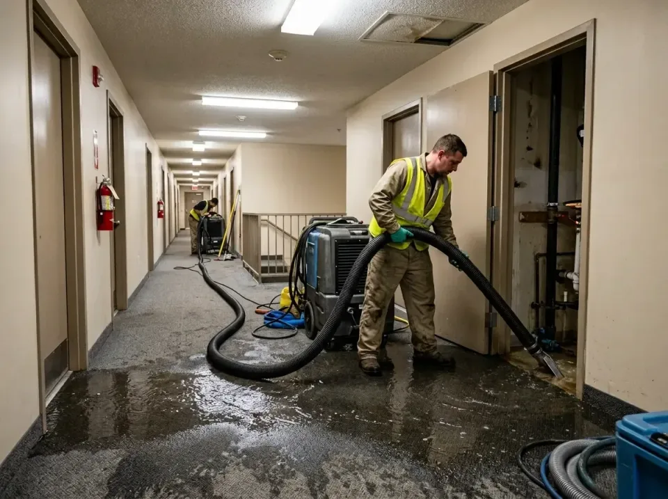 multi-unit-apartment-hallway-f-005 — frequently asked questions, Emergency Burst Pipe Water Extraction & Removal in Fort Mon…